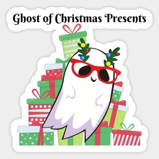 Ghost of Christmas Presents Holiday Winter Ghost Sticker